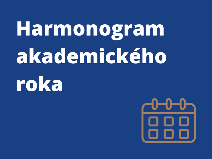 Harmonogram akademického roka