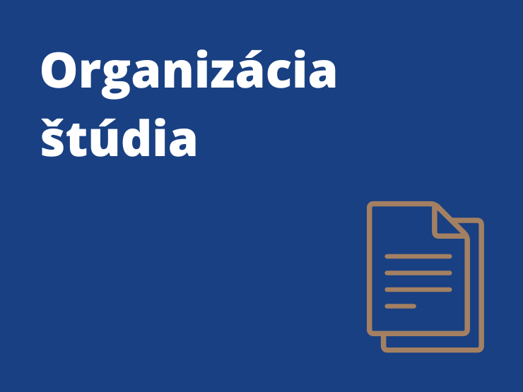 Organizácia štúdia