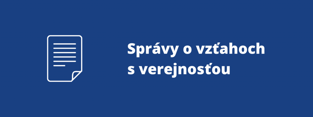 Správy o vzťahoch s verejnosťou