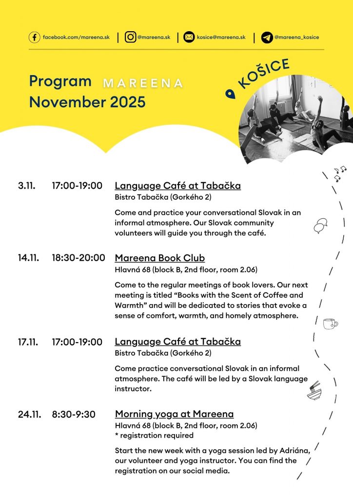 A programme of events organised by Mateena in November 2025.