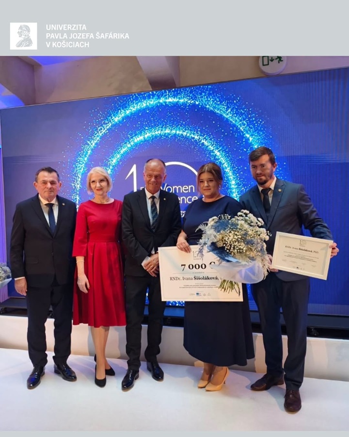 Ivana Šišoláková pri udeľovaní ocenenia L’Oréal – UNESCO Pre ženy vo vede 2026
