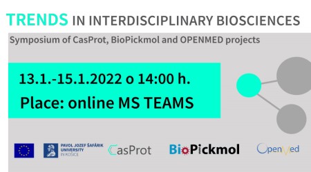 Invitation to the online symposium TRENDS IN INTERDISCIPLINARY BIOSCIENCES 13.1.-15.1.2022