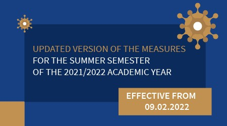 Updated Version of the Measures For the Summer Semester  of the 2021/2022 Academic Year