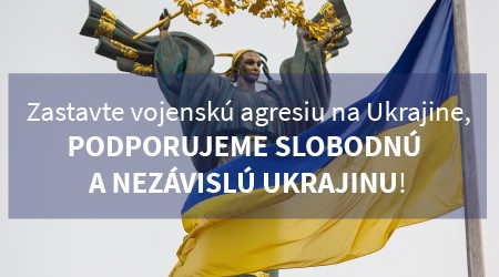 Zastavte vojenskú agresiu na Ukrajine, podporujeme slobodnú a nezávislú Ukrajinu!