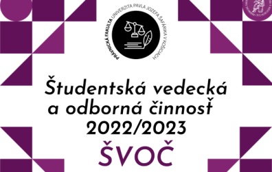 Zverejnenie tém prác  ŠVOČ v ak. roku 2022/2023